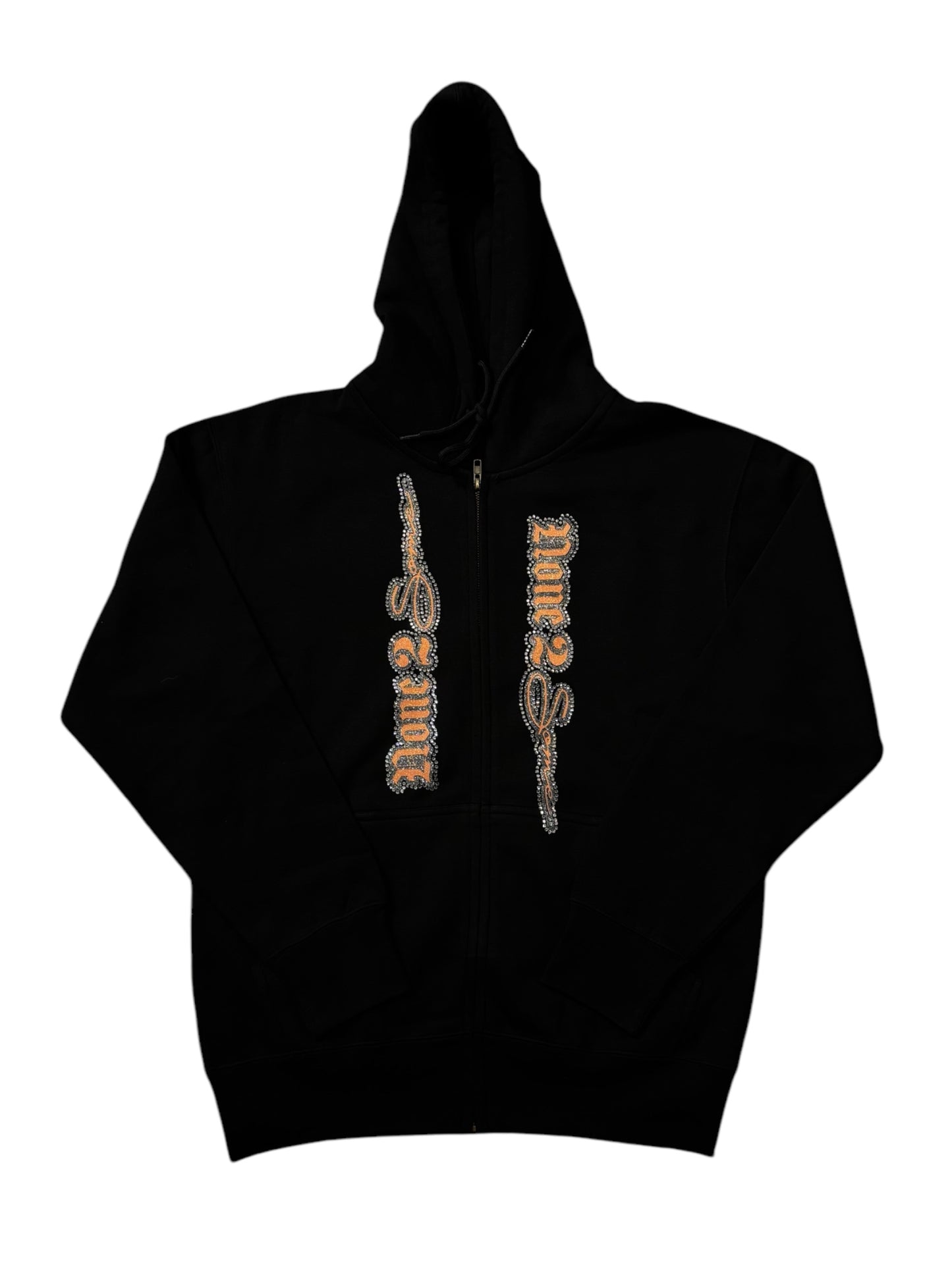 RHINESTONE ZIP UP