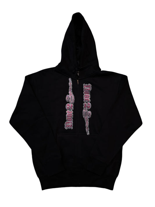 RHINESTONE ZIP UP