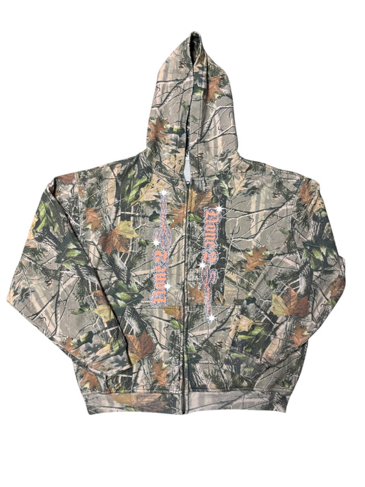 NONE2SOME RHINESTONE ZIP