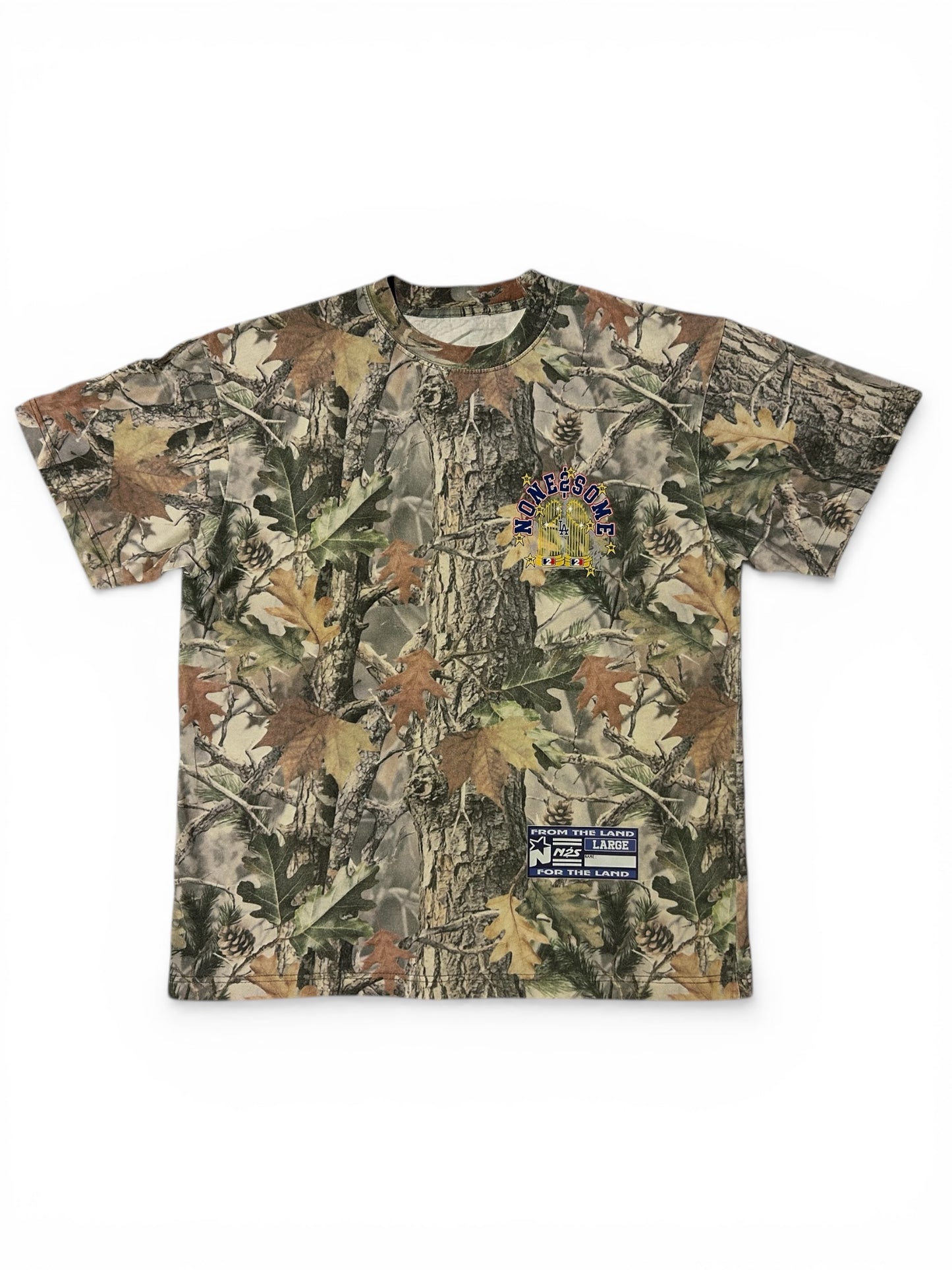 WORLD CHAMPION2$ TROPHIES T-SHIRT (Green Tree Camo)